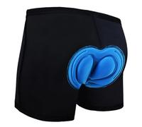 flintronic 1PCS Hombres Ropa Interior de Bicicleta, Pantalón Corto para Bicicleta, Calzoncillos Cortos para Bicicleta, Antibacterianos, Transpirables, para Bicicleta de montaña, Negro, L