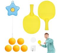 Flintronic 1PCS Set de Entrenamiento de Tenis de Mesa, Set de Entrenamiento de Tenis de Mesa Colgante Ajustable para niños, Ejercitador de Tenis de Mesa, para Colgar Niños Pingpong