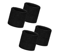 Flintronic 2/4/6 Pcs Muñequeras para el Sudor, Wristbands Compresivas, Muñequeras Deportivas Unisexo, Mangas Protectoras de Dedos, Suave y Gruesa para Baloncesto, Gimnasio, Gimnasia, Tenis