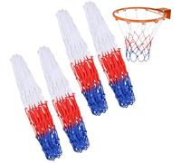 Flintronic 2/4 Pcs Red de Baloncesto con 12 Agujeros Estándar, para Aro Exterior de Repuesto, Todo Tipo de Clima