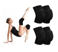 flintronic 2 Pares Rodilleras Protectoras, Rodilleras Suaves Unisex, Rodilleras Elásticas Antideslizantes para Danza, fútbol, Voleibol, Baloncesto, Yoga (L)