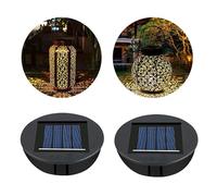 Flintronic 2 PCS Lámparas Solares de Repuesto Superior, Caja Batería Solar, Accesorios de Repuesto Luz Solar, Parte Superior de Repuesto de Luces Solares, para Jardín, Decoración Patio, Aire Libre