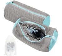 Flintronic 2 Piezas Bolsas para la Colada de Zapatos y Zapatillas - Bolsa Lavadora, Saco de Limpieza - Gris