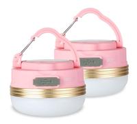 Flintronic 2 Piezas de Camping, 5 Modos de Luz, Puerto USB Luz Sos Portátil para Exteriores con Gancho, Resistente Al Agua IP43 para Senderismo, Pesca, Alimentación de Emergencia En El Hogar