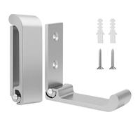 flintronic 2 Piezas Ganchos Plegables Pared, Ganchos Colgador Plegable de Aleación de Zinc, Perchero Plegab-le Pared, Autoadhesiv Gancho Par-ed Puerta, para Colgar Abrigos Bufandas, Monederos, Plata