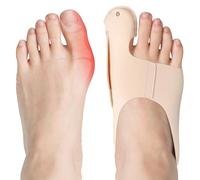 flintronic 2 uds Corrector de Juanetes, Separador de Juanetes del Pie, Protector de Juanete Nocturno y Día, Corrector Dedos de Pies Ajustable, Mujer Hombre, Hallux Valgus y Dedos Superpues (L)