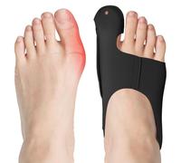 flintronic 2 uds Corrector de Juanetes, Separador de Juanetes del Pie, Protector de Juanete Nocturno y Día, Corrector Dedos de Pies Ajustable, Mujer Hombre, Hallux Valgus y Dedos Superpues (L)