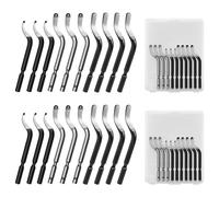 Flintronic 20 PCS Cuchillas Desbarbadoras, Desbarbadora De Repuesto BS1010 BK3010 BS1018, para Acero, Plástico, Aluminio, Cobre, Impresora 3D con Una Caja (8*BS1010+6*BK3010+6*BS1018)