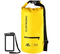 flintronic 20L Bolsa Impermeable, Bolsa de Hombro Impermeable IP66, para Canoa Kayak Barco Camping Natación Rafting Velo Pesca