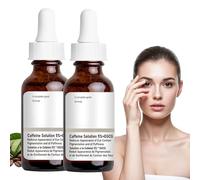 Flintronic 2PCS Caffeine Solution 5% + EGCG, 60ML Serum Contorno de Ojos Antiarrugas Mujer, Caffeine Eye Serum, Reduce la hinchazón, las Ojeras, las Arrugas, con Ingredientes Antiedad, Antiarrugas