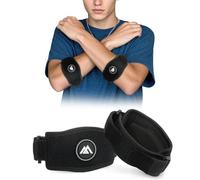 flintronic 2PCS Cinta de Codo Tenista, Coderas Epicondilitis con Almohadilla EVA, Coderas de Golfista Ajustable y Antideslizante, Codera Tendinitis para Alivio del Dolor de Codo de Tenista y Golfista
