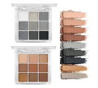 Flintronic 2PCS Eyeshadow Palette, Altamente Pigmentados 18 Colores Brillantes y Mate, Waterproof Paleta De Sombra de Ojos con Colores de Larga Duración