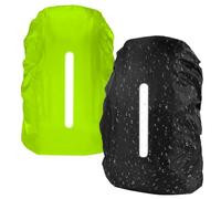 flintronic 2PCS Funda Impermeable para Mochila, 40L-50L Protector Lluvia Mochila con Banda Reflectante, Cubre Mochila Lluvia para Senderismo, Camping, Viajes, Ciclismo