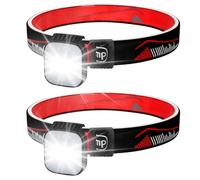 flintronic 2PCS Luces de Carrera, Linterna Frontal LED, Lámpara de Cabeza, 4 Modos de Brillo, Linterna Cabeza LED Recargable con Clip, para Acampar Trotar Ciclismo Pesca Montañismo Senderismo