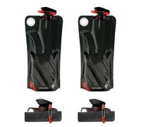 flintronic 2PCS Sistema de Botellas de Agua Plegable, 1000ml Plegable Flexible Botella de Agua Reutilizable, Plegable Bolsa de Agua, con Ce, Rohs Certificados, Para Campamento, Caminatas, Viajes