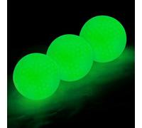 flintronic 3PCS Pelotas de Golf Luminosas, Bolas Luminosas de Golf Que Brillan Intensamente, Fluorescentes para Torneo, Brillantes, para Entrenamiento Nocturno y Tiro Largo