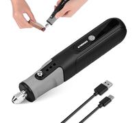 Flintronic 4.2V Amoladora Pequeña, Herramienta Rotativa, Mini Amoladora Eléctrica Bateria, Mini Amolado-ra Bateria Inalámbrica USB, 5 Niveles, 5000-25000RPM, para Grabar/Taladrar/Cortar/Esmerilar
