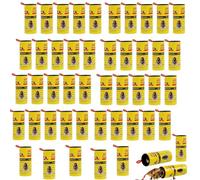 Flintronic 48PCS Atrapa Moscas Adhesivo Trampa Moscas Fruta, Papel Fly Catcher, Atrapa Moscas Tiras Atrapamoscas Atrapa Mosquitos, para Interiores y Exteriores No Tóxico