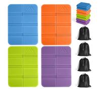 flintronic 4PCS Plegable Almohadilla Cojines, Almohadillas de Espuma XPE Estera, Almohadilla Taurina XPE Impermeable Plegable, Portátil Almohadillas de Asiento para Parque, Picnic, Acampa