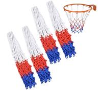 Flintronic 4PCS Redes de Baloncesto, Red para aro de Baloncesto, 3.5 mm Malla de Baloncesto Exterior, Red de Baloncesto Profesional, Red de Repuesto para Baloncesto (45 cm)