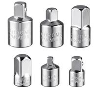 Flintronic 6 Piezas Adaptadores para Llave, Adaptador para Llave de Carraca, adaptador de tuerca para taladro o atornillador inalámbrico,juego de puntas para destornillador inalámbrico