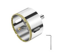 Flintronic 68mm Broca Diamante, Cristal Broca Sierra con Broca Piloto Central, Taladro Hueco Sierra de Perforación con Revestimiento de Diamante, para Vidrio/Azulejo/Cerámica/Mármol/Piedra Caliza