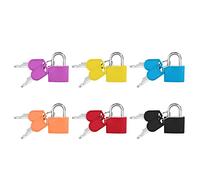 Flintronic 6PCS Mini Candado con Llave, Cerraduras de Equipaje Multicolor, Mini Cerradura de Maleta, Candado con Llaves Pequeño, Candado de Viaje para Mochila de Viaje Maleta Mochila Gimnasio