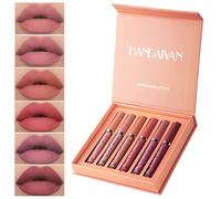 Flintronic 6pcs Pintalabios Mate de Larga Duración, Pintalabios Líquido, Barras de Labios Lipstick Impermeable Kit, Sin Transferencia, Infaillible Matte Resistance