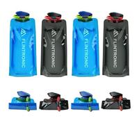 flintronic 700ml Sistema De Botellas De Agua Plegable * 4pcs, Plegable Flexible Botella De Agua Reutilizable, Plegable Bolsa De Agua, Con Ce, Rohs Certificados, Para Campamento, Caminatas, Viajes