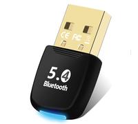 Flintronic Adaptador USB Bluetooth 5.4, dongle Bluetooth para PC, transmisor inalámbrico para Windows 7/8.1/10/11, modos EDR y BLE, Plug & Play, para controlador de juegos, auriculares, teléfono