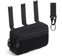 flintronic Bolsa Táctica Molle, Bolsa Cintura Táctica Militar, Bolsa de Administración EDC, Multifuncional Riñonera Cintura Hombre, para Caza Ciclismo Camping Senderismo, con Gancho y Bucle