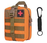 Flintronic Bolso Médico Táctico de Emergencia, Riñonera Militar para Hombre, Bolso Impermeable con Múltiples Bolsillos, Color Naranja