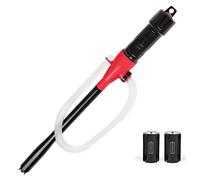 flintronic Bomba de Sifón Manual para Combustible o Líquidos para Trasvase, Extractora de Aceite portátil, para Agua, Gasoil Gasolina y Otros(Roja)