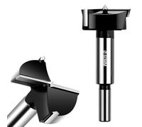 Flintronic Brocas Forstner para Madera, 60 mm Broca Forstner de Acero de Tungsteno, Brocas Forstn-er de Carburo para Madera con Eje Redondo, para Made-ra, Made-ra Dura,Tableros de Fibra