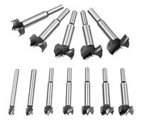 Flintronic Brocas Forstner para Madera Blanda, 12 Piezas Brocas Forstner en Aleación, Taladro de Madera Acero al Tungsteno Hole Saw Cortador Herramientas