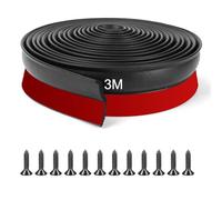 Flintronic Burlete Puerta Garaje, 3M Cinta de Sellado Multiuso para Puerta de Garaje, Sello Universal para Puer-ta de Gara-je, Burlete Goma Para Puer-ta De Gara-je, Burle-te Pue-rta Gar-aje con Clavos