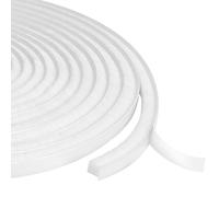 Flintronic Burletes Para Ventanas Correderas, Cepillo adhesivo de 6m, Junta de Cepillo Autoadhesiva, Burletes Para Ventanas, Prueba de Viento de Polvo Puerta Ventana Strip Pegatina 9 x 9 mm (Blanco)