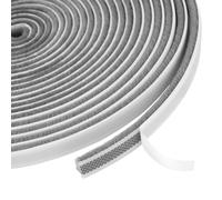 Flintronic Burletes Para Ventanas Correderas, Cepillo adhesivo de 6m, Junta de Cepillo Autoadhesiva, Burletes Para Ventanas, Prueba de Viento de Polvo Puerta Ventana Strip Pegatina 9 x 5 mm (Gris)