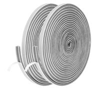 Flintronic Burletes Para Ventanas Correderas, Cepillo adhesivo de12m, Junta de Cepillo Autoadhesiva, Burletes Para Ventanas, Prueba de Viento de Polvo Puerta Ventana Strip Pegatina 9 x 5 mm (Gris)