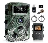 flintronic Cámara de Caza 58MP 2.7K HD, Cámara Caza con Ángulo de Detección de 120° y Grabación en Bucle, Impermeable IP66, Sensor 0,3-0,6s de Tiempo Activación, para Monitoreo de Vida Silvestre