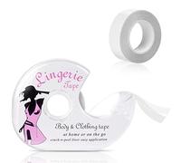 flintronic Cinta Lencería Doble Cara, 3 Rollos de 5 Metros Fashion Beauty Tape, para Cuerpo Cinta de Lencería, Doble Cara Cintas de Ropa, Vestido, Cinta de Adhesivo Sujetador.(1.6cm x 5M)