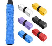 flintronic Cintas de Agarre de Raqueta, Overgrips Padel, 6/15 PCS Grips Padel Perforados para Raqueta de Tenis,para Bádminton,Antideslizante y de Secado Rápido,Cinta de Agarre para Mango Multicolor