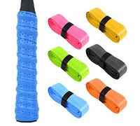 flintronic Cintas de Agarre para Mango de Raqueta, 6 PCS Grips Perforados para Padel, Tenis, Bádminton, Overgrips Antideslizantes y de Secado Rápido, Multicolor