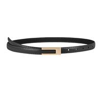 flintronic Cinturón para Mujer, Cinturón de Cuero PU para Mujer, Moda Clásica Cinturón de Vestir, Cinturón de Cuero Ajustado, Cinturones Ajustables para Jeans, Pantalones, Vestidos (Negro)