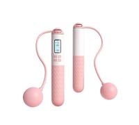 Flintronic Cuerda para Saltar Inalámbrica, Smart Cuerda para Saltar con Contador, Cuerda de Saltar de Doble Propósito, Longitud Ajustable de Entrenamiento Fitness en Casa, Oficina o Gimnasio(Rosa)