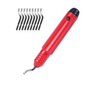 Flintronic Desbarbador Metal, 10 pcs Herramienta Desbarbadora Cuchillas de Desbarbado de Rotación de 360° Giratorio Quita Rebabas para Acero, Plástico, Aluminio, Cobre, Impresora 3D con Una Caja.