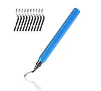 Flintronic Desbarbador Metal, 11 pcs Herramienta Desbarbadora Cuchillas de Desbarbado de Rotación de 360° Giratorio Quita Rebabas para Acero, Plástico, Aluminio, Cobre, Impresora 3D con Una Caja.