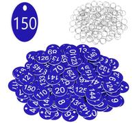 Flintronic Etiquetas Numeradas Número, 1-150, Azul Oscuro