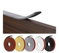 flintronic Forma U Cinta de Madera Cantos, 10m * 16mm TPE Protector Borde de Muebles, Cantoneras Cubrecantos Autoadhesiva, Proteccion para Mesas y Muebles, Puertas de Automóviles.(Gray)