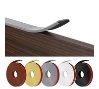 flintronic Forma U Cinta de Madera Cantos, 3m * 12mm TPE Protector Borde de Muebles, Cantoneras Cubrecantos Autoadhesiva, Proteccion para Mesas y Muebles, Puertas de Automóviles.(Gris)